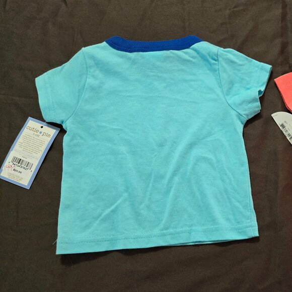 T-Shirt Bundle Whale All Star Infant Boy Embroidered Design 100% Cotton New NWT - Picture 6 of 11